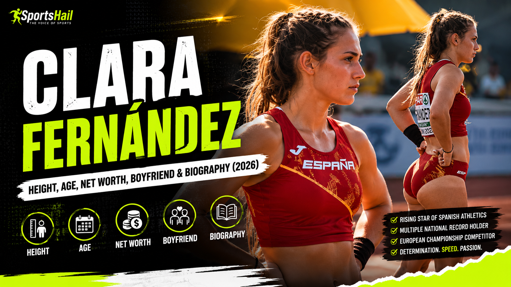 Clara Fernandez Spanish pole vault athlete height biography 2026