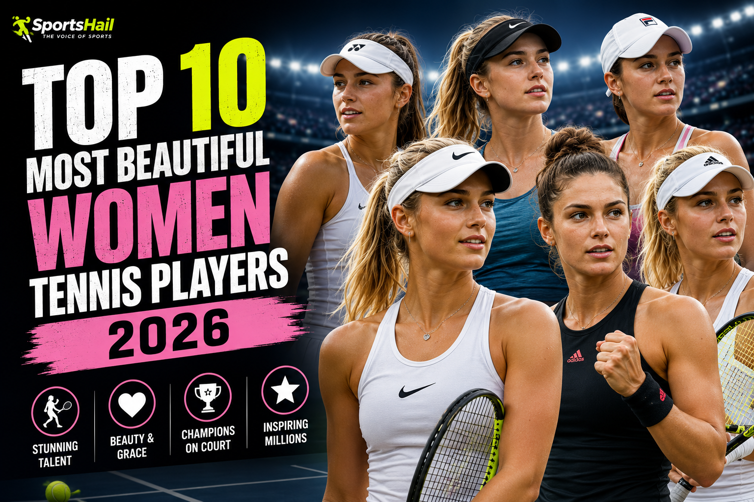 most beautiful women tennis players 2026
