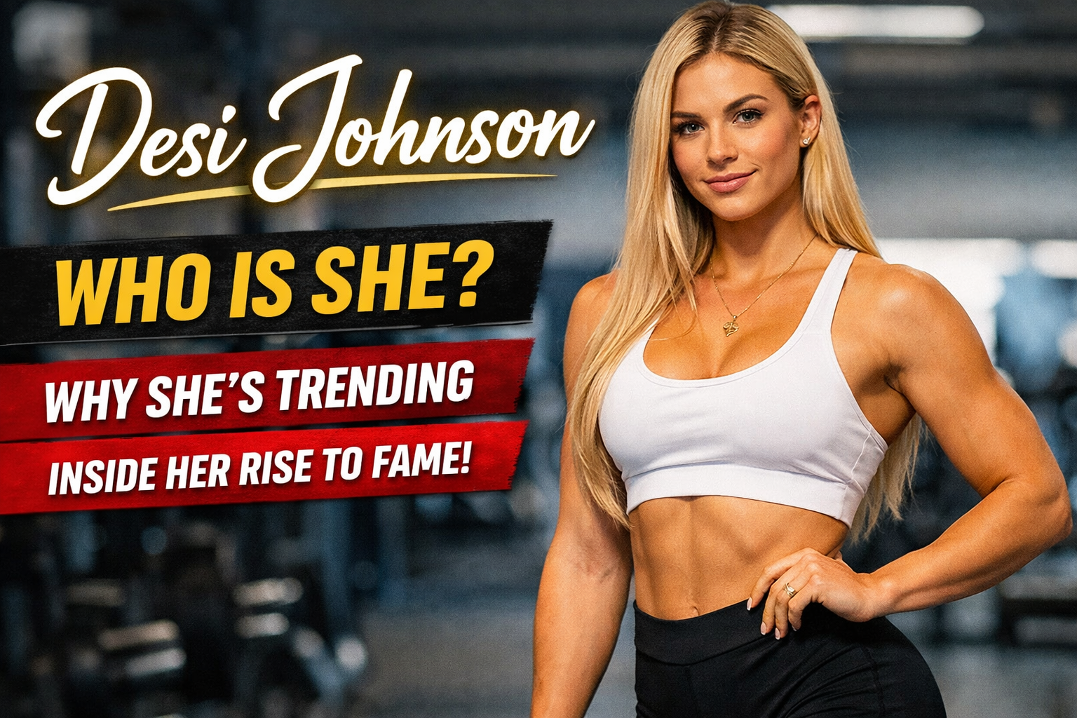 Desi Johnson Australian fitness influencer and athlete