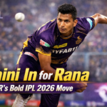 Navdeep Saini replaces Harshit Rana IPL 2026