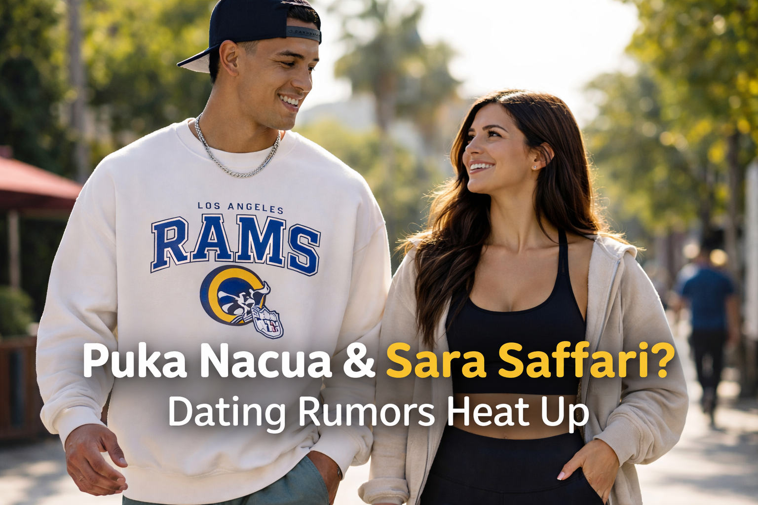 Puka Nacua dating rumors with fitness influencer Sara Saffari as LA Rams star is linked to popular social media personality