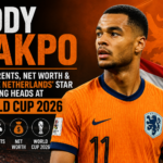 Cody Gakpo celebrating a goal for Netherlands at FIFA World Cup 2026