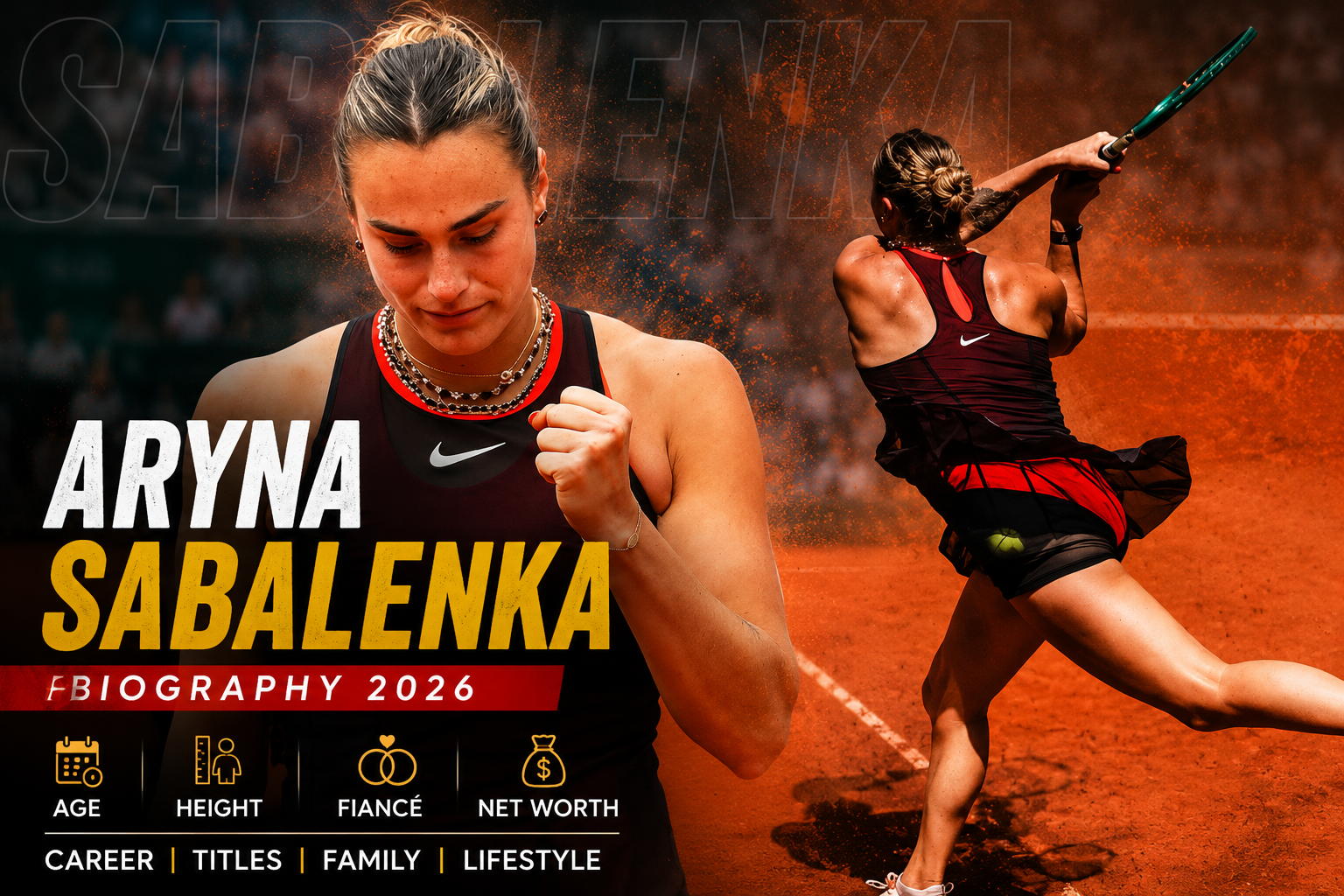 Aryna Sabalenka World No 1 tennis player biography 2026