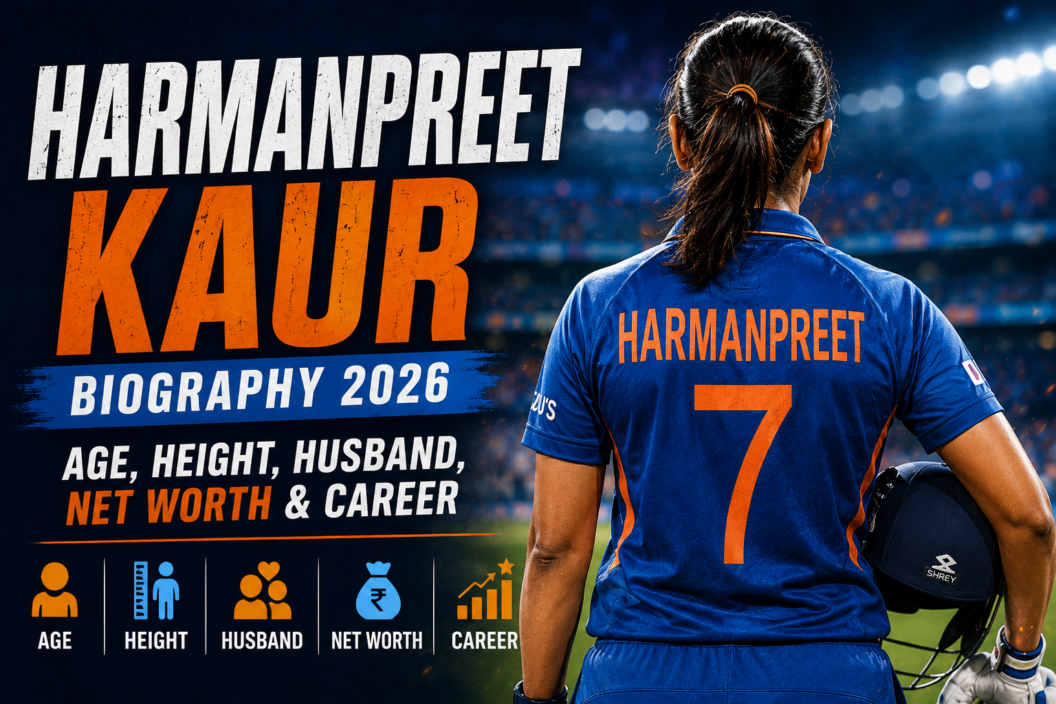 Harmanpreet Kaur captaining India's women's cricket team in 2026