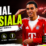 Jamal Musiala playing for Germany at FIFA World Cup 2026 wearing the number 10 shirt