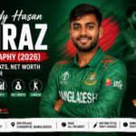 Mehidy Hasan Miraz bowling for Bangladesh as ODI captain in 2026
