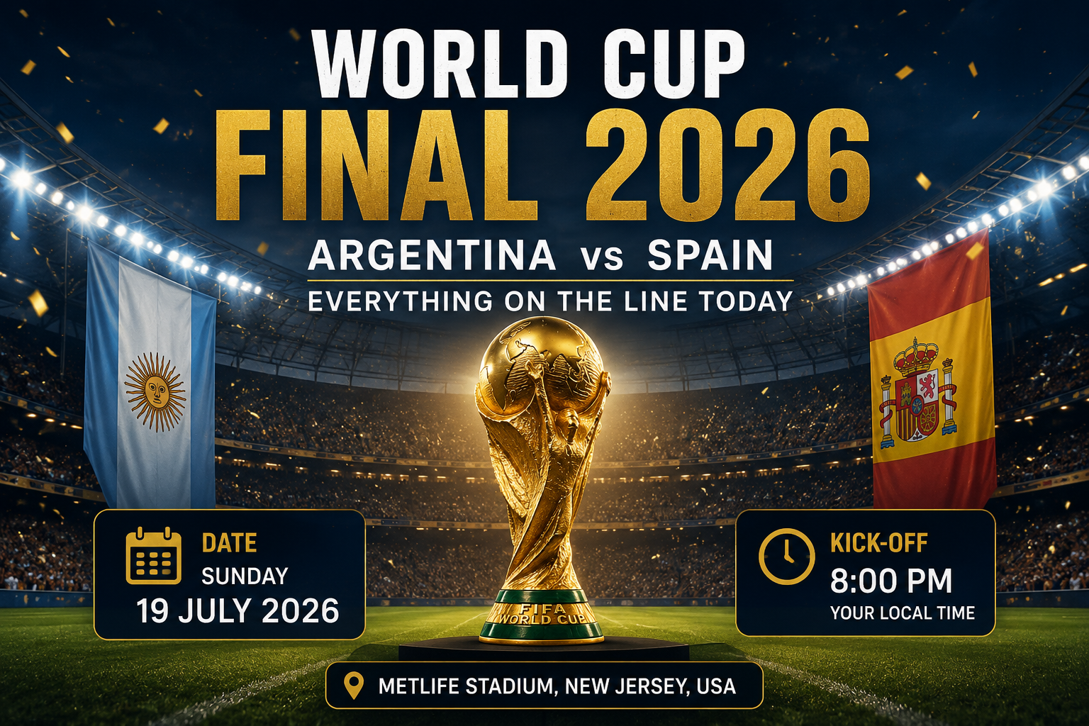 Lionel Messi and Lamine Yamal ahead of the Argentina vs Spain World Cup final 2026