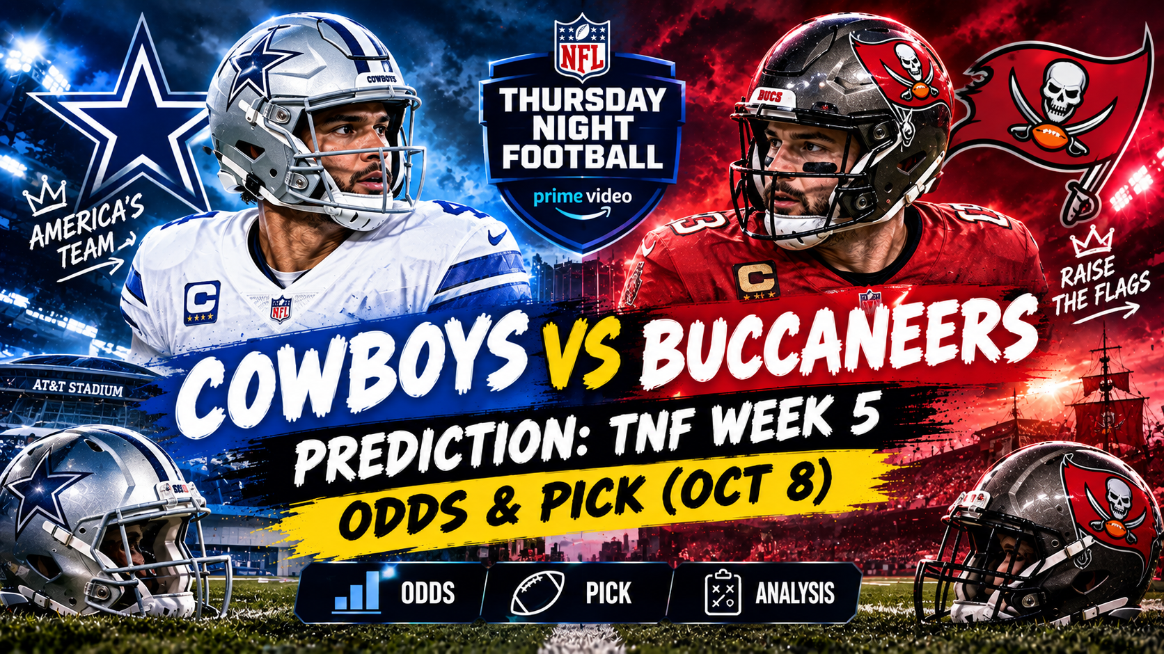 Cowboys vs Buccaneers Prediction: TNF Week 5 Odds & Pick (Oct 8)