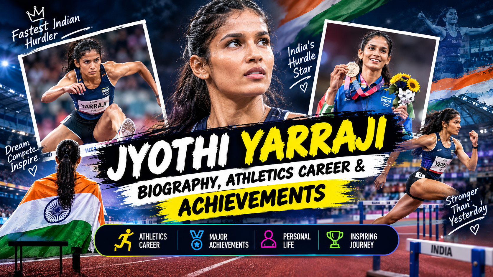 Jyothi Yarraji: Biography, Athletics Career & Achievements