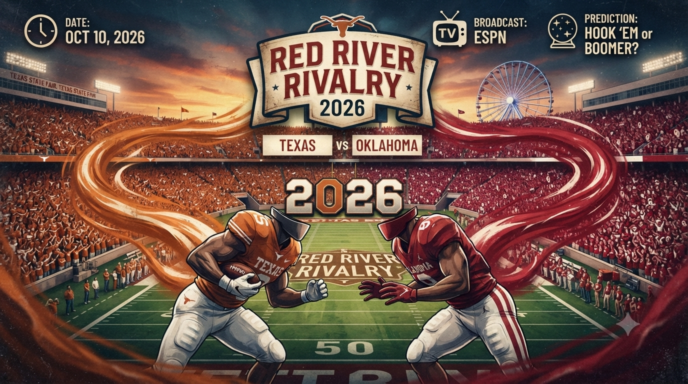 Red River Rivalry 2026: Texas vs Oklahoma Date, TV, Prediction